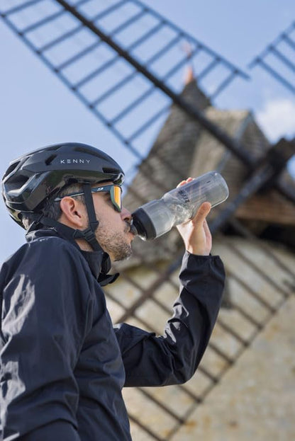 ZEFAL Sense Pro 80 Premium Bicycle Water Bottle, Smoked Black (Black/Grey), 800 ml