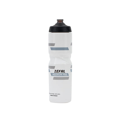 ZEFAL Magnum Pro Premium Bicycle Water Bottle - 975 ml - BPA Free 100% Leak-Proof - Soft Silicone Mouthpiece, White, 975 ml