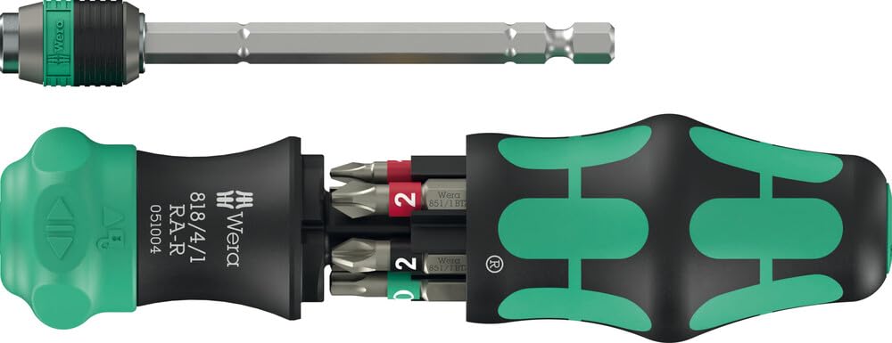 Wera Kraftform Kompakt 20 RA-R Screwdriver Bit Set 6 Pieces | 05051513001