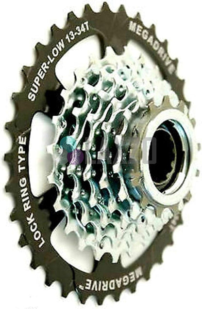 Sturmey Archer Sunrace Sturmey- MFM4S 7CV Freewheel, tooth compatible 7-speed threaded - Chrome, Silver