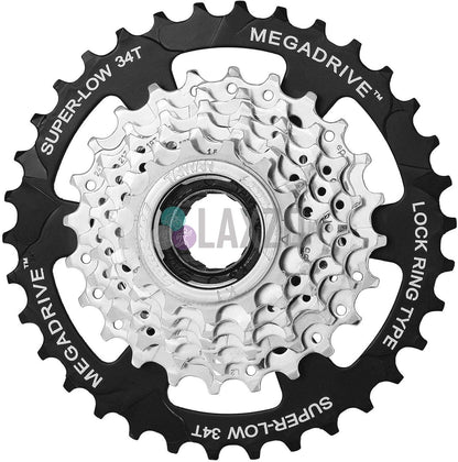 Sturmey Archer Sunrace Sturmey- MFM4S 7CV Freewheel, tooth compatible 7-speed threaded - Chrome, Silver