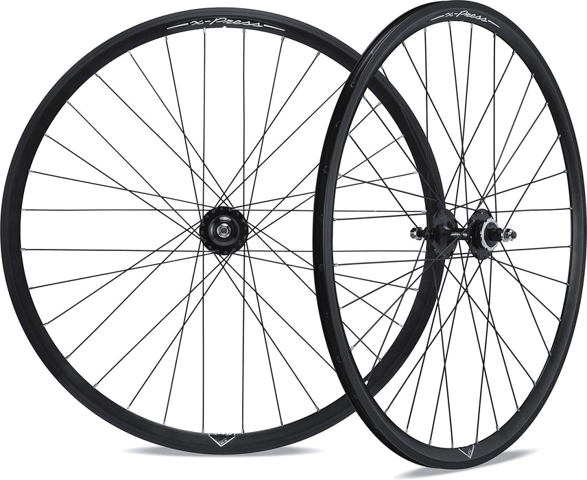 MICHE X-Press Track/Single Speed Wheelset, 622-15C, Black, Clincher