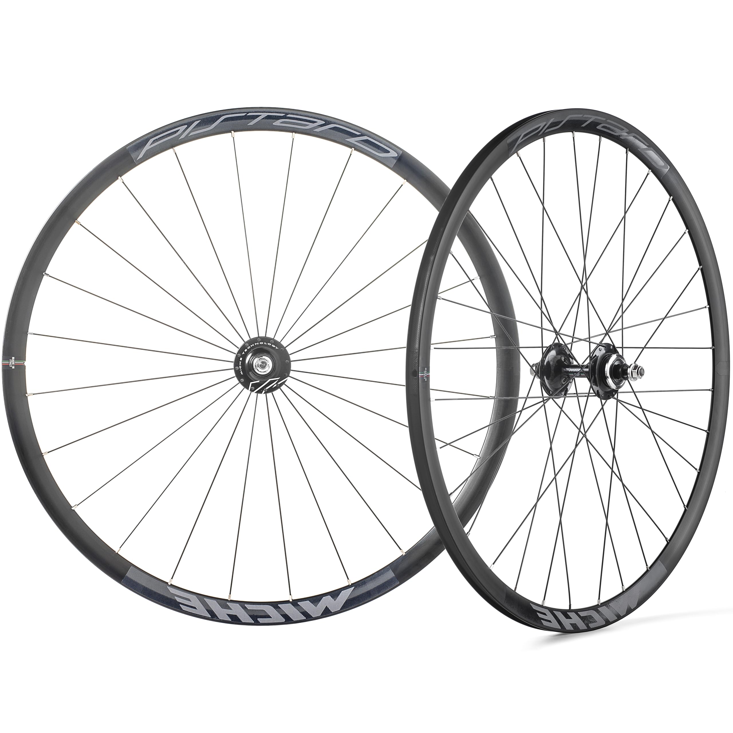 MICHE Pistard Track Tubular Wheelset, 700c, Black, Tubular