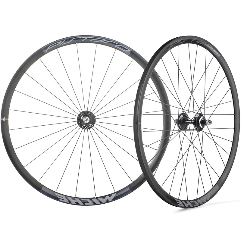 MICHE Pistard Track Tubular Wheelset, 700c, Black, Tubular