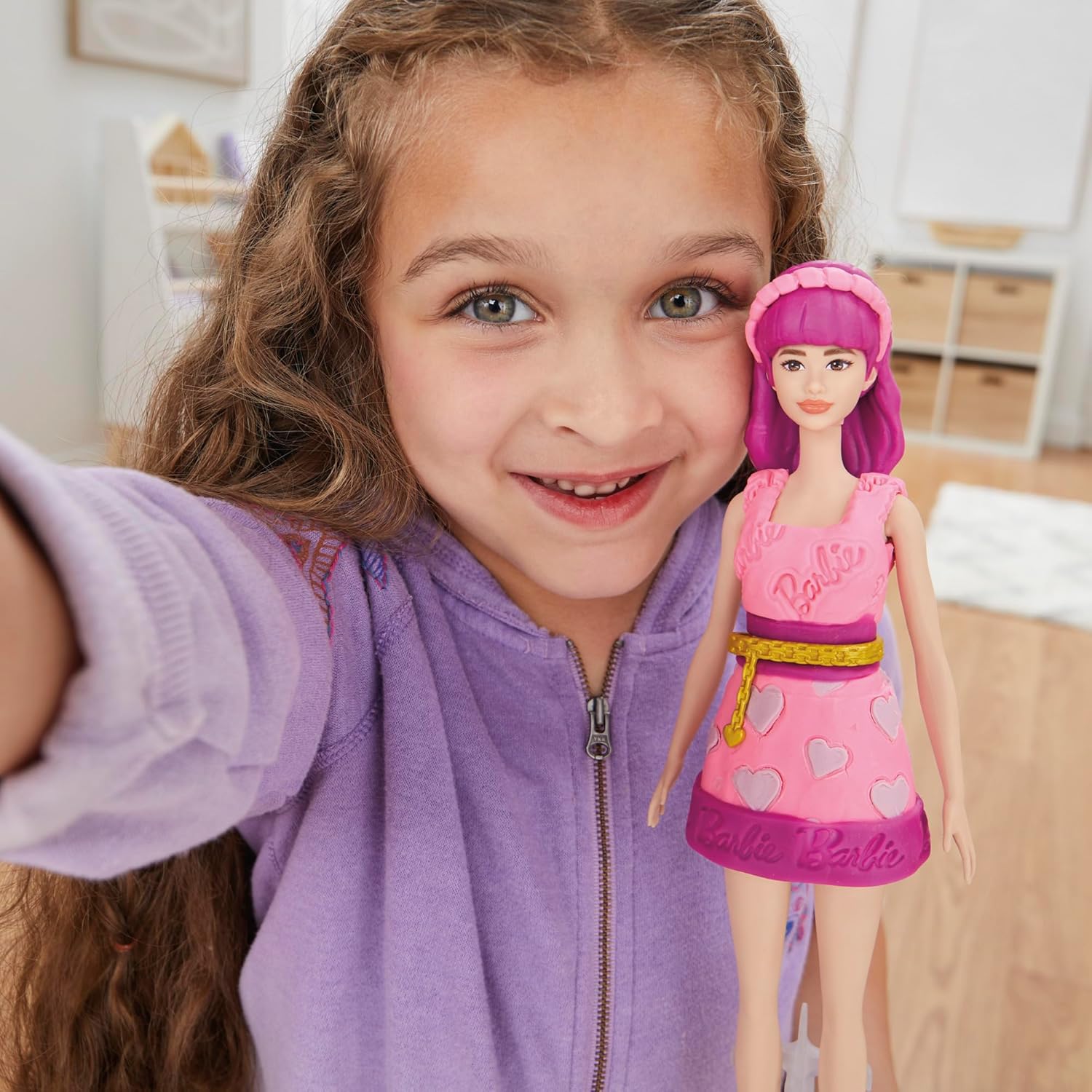 Play-Doh Barbie Hearts and Hair Doll Set