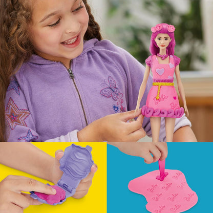 Play-Doh Barbie Hearts and Hair Doll Set