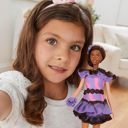 Play-Doh Barbie Ruffles & Braids Doll Set, Ages 6+, Standard Set