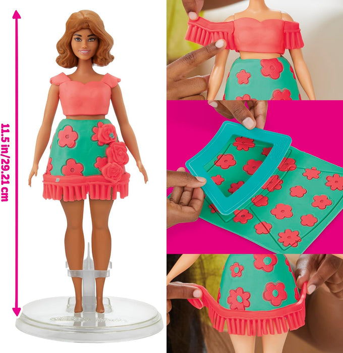 Play-Doh Barbie Florals and Fringe Doll Set