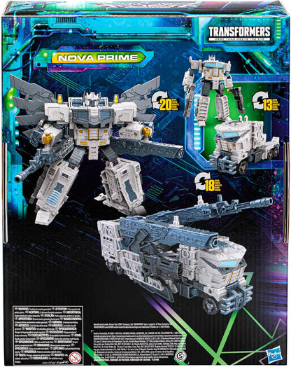 Transformers Toys Legacy Evolution Leader Class Nova Prime Toy, 7-inch, Action Figures for Boys and Girls Ages 8 and Up (Amazon Exclusive