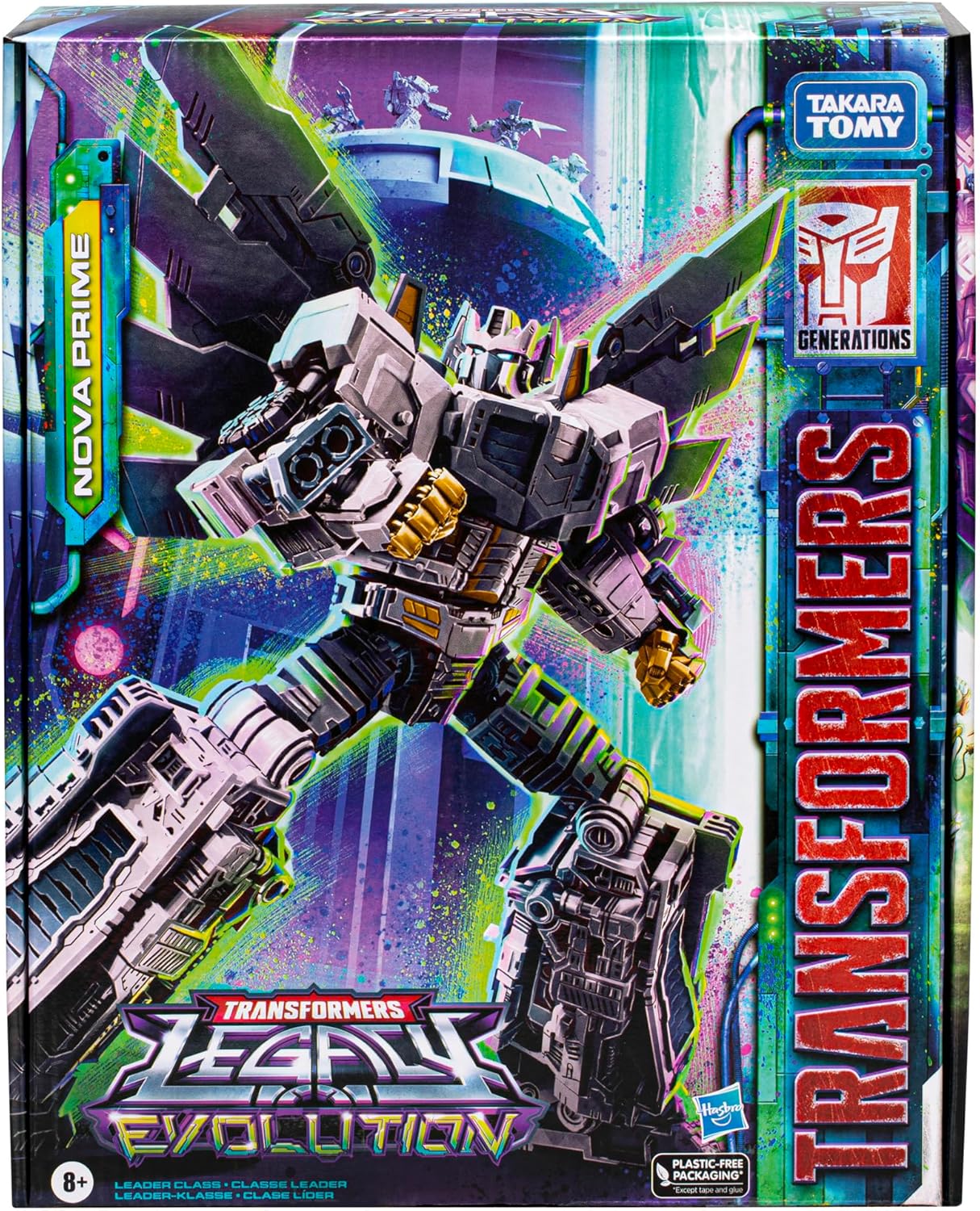 Transformers Toys Legacy Evolution Leader Class Nova Prime Toy, 7-inch, Action Figures for Boys and Girls Ages 8 and Up (Amazon Exclusive