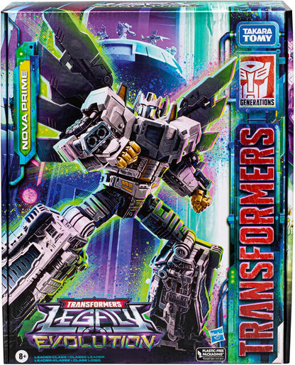 Transformers Toys Legacy Evolution Leader Class Nova Prime Toy, 7-inch, Action Figures for Boys and Girls Ages 8 and Up (Amazon Exclusive