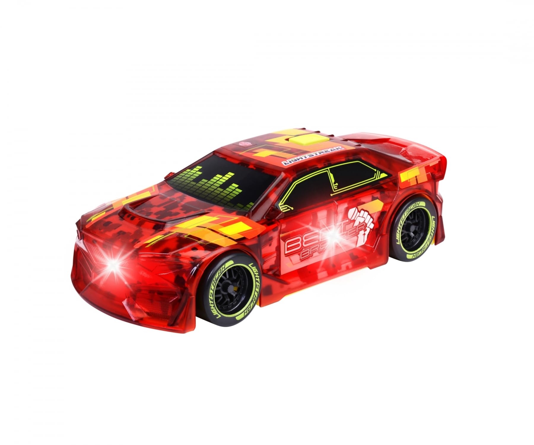 Dickie Toys - BEAT BREAKER TOY CAR with Light Change & Music - Streets N BEATZ Car with Friction Motor 20 cm Includes Batteries Toy for Children from 3 Years
