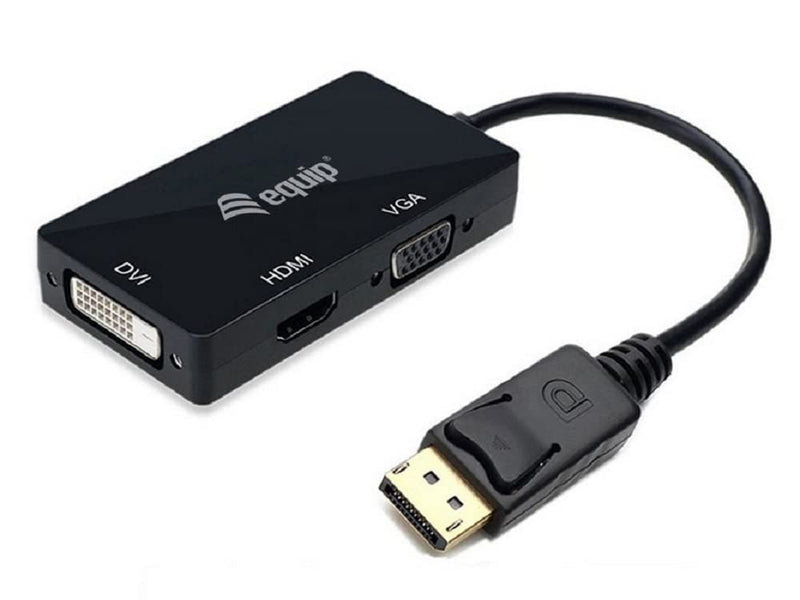 Equip Displayport->Hdmivgadvi Adapter Stbu Schwarz