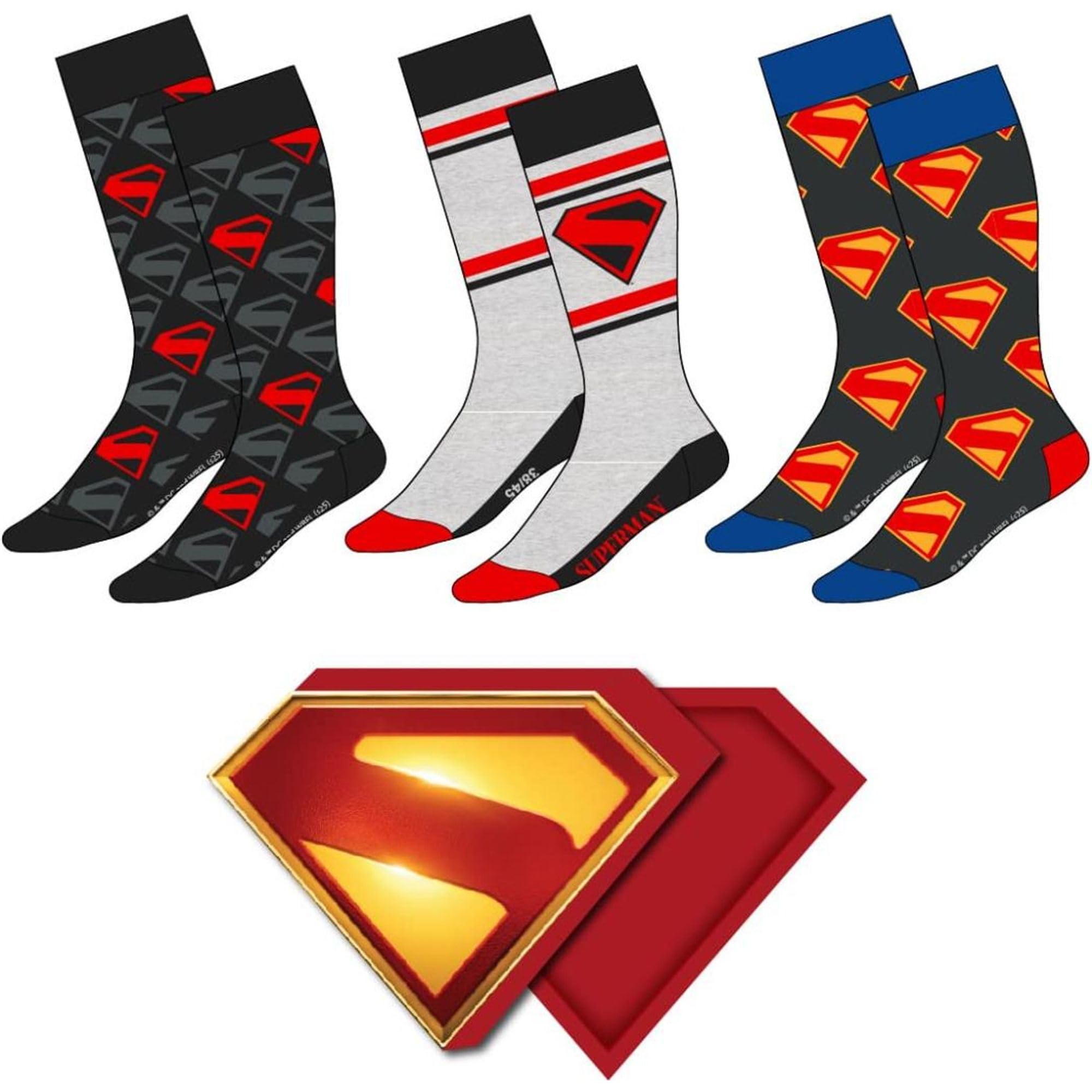 CERDA LIFE´S LITTLE MOMENTS Jungen Pack 3 Calcetines Infantiles Diseño De Superman – Comodidad Y Estilo para Niños Con Su Personaje Favorito Socken, Mehrfarbig, 38-45 (3er