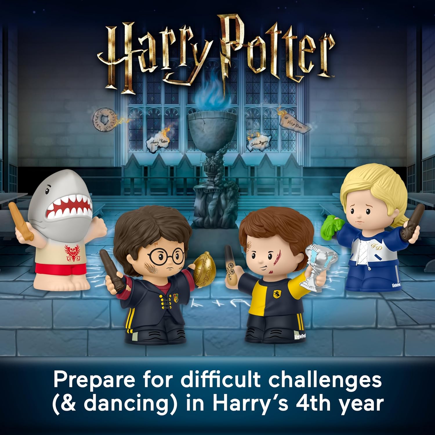 Little People COLLECTOR Harry Potter and The Goblet of Fire Edition - Set of 4 Figures in a Display Box