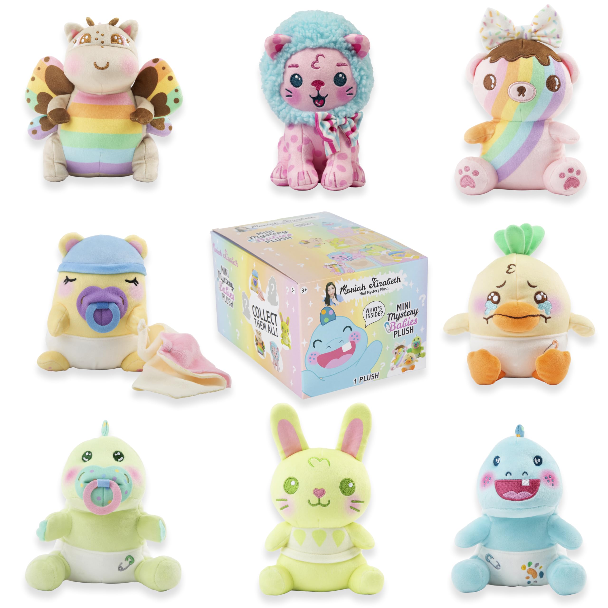 Moriah Elizabeth 6" Mini Mystery Plush – Series 4, Baby Mystery Plush, Blind Box, 1 of 8 Possible, Official Moriah Elizabeth Merch