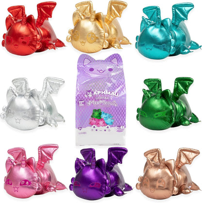 Aphmau MeeMeows 11” Classic Mystery Plush, Dragon, Plush Mystery Box, Blind Box, 1 of 8 Possible Dragon MeeMeows, Official Merch