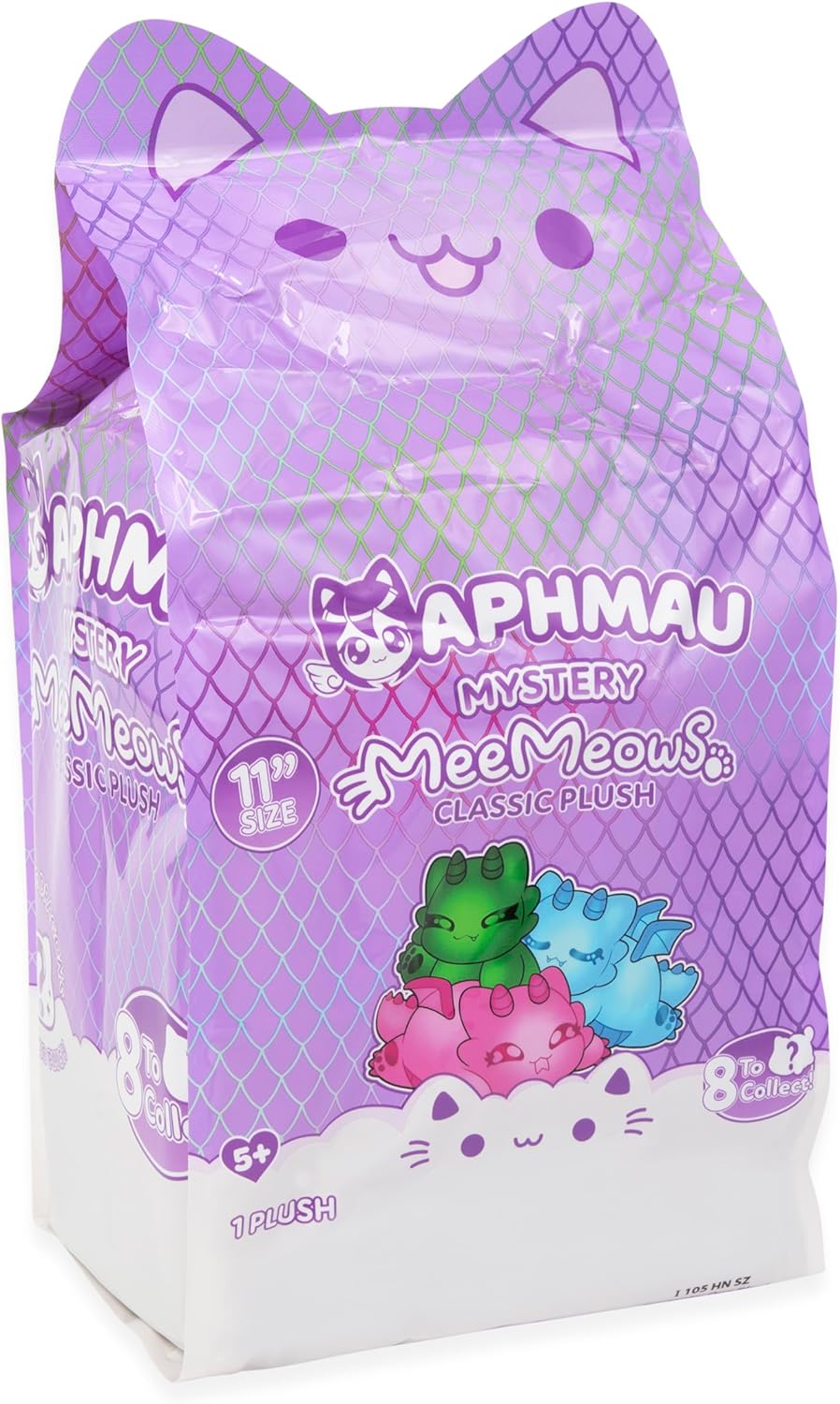 Aphmau MeeMeows 11” Classic Mystery Plush, Dragon, Plush Mystery Box, Blind Box, 1 of 8 Possible Dragon MeeMeows, Official Merch
