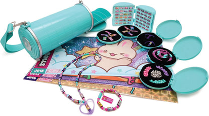 Sticki Rolls Sticki Rolluxe Series 2 - Glam Handbag + Craft Kit, Includes 3 Jumbo Stickies, Supplies for 10 Bracelets & 2 Pendants