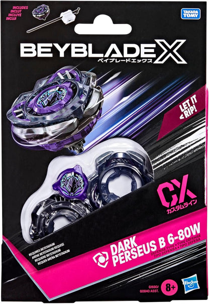 Beyblade X Dark Perseus B 6-80W CX Starter Pack Top and Launcher