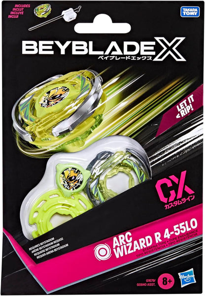 Beyblade X Arc Wizard R 4-55LO CX Starter Pack Top and Launcher