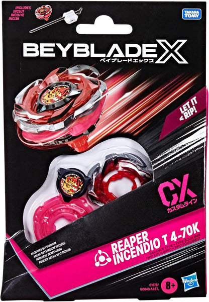Beyblade X Reaper Incendio T 4-70K CX Starter Pack Top and Launcher