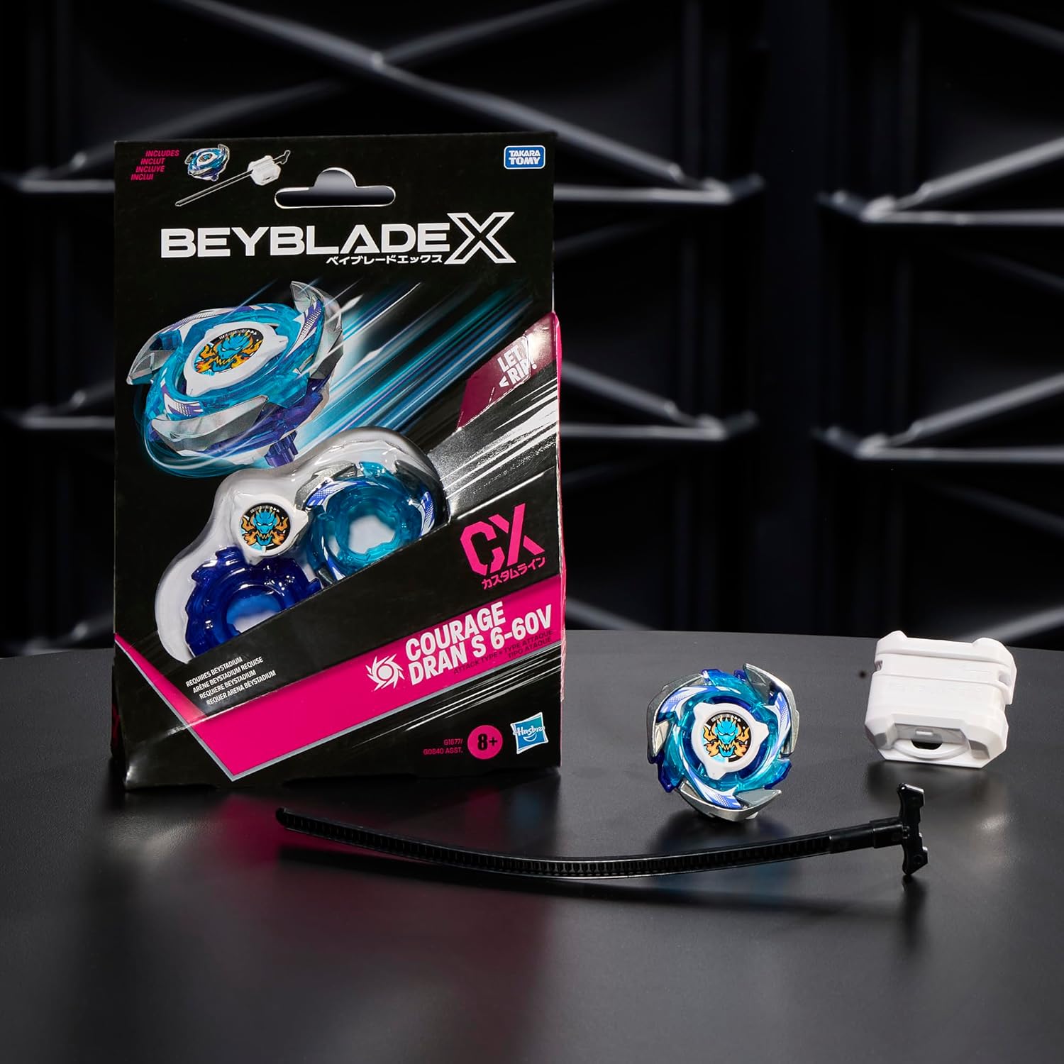 Beyblade X Courage Dran S 6-60V CX Starter Pack Top and Launcher