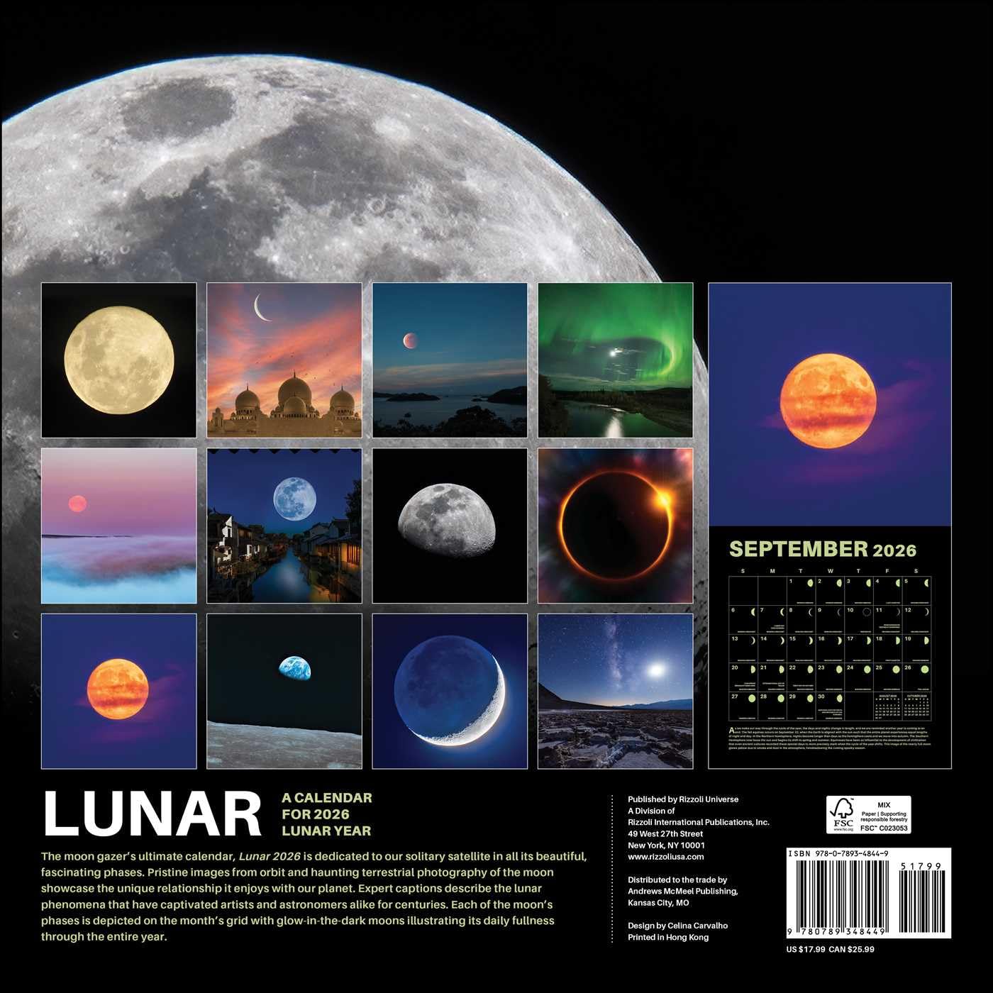 Lunar 2026 Wall Calendar: Original Universe-Kalender