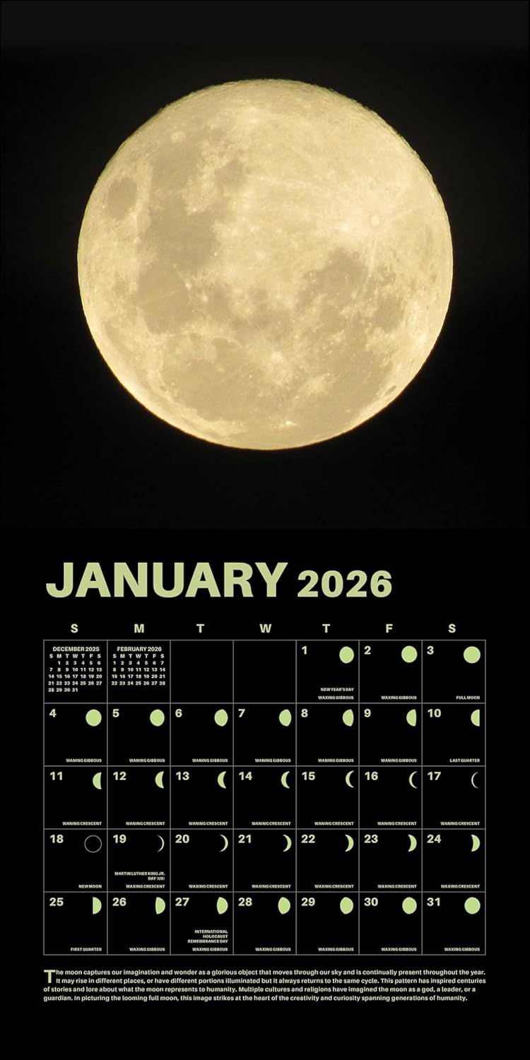 Lunar 2026 Wall Calendar: Original Universe-Kalender