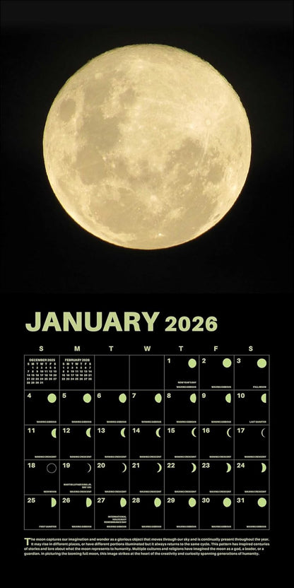 Lunar 2026 Wall Calendar: Original Universe-Kalender