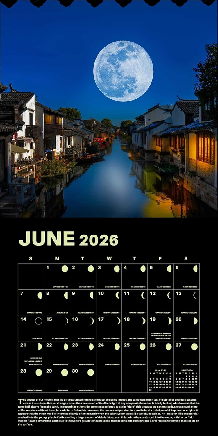 Lunar 2026 Wall Calendar: Original Universe-Kalender