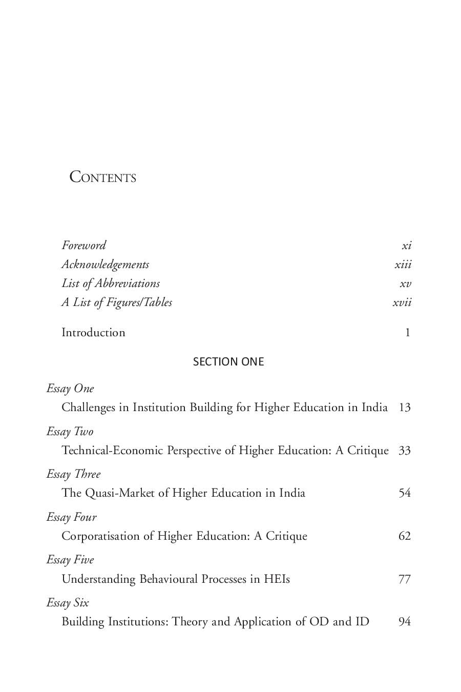Higher Education in India