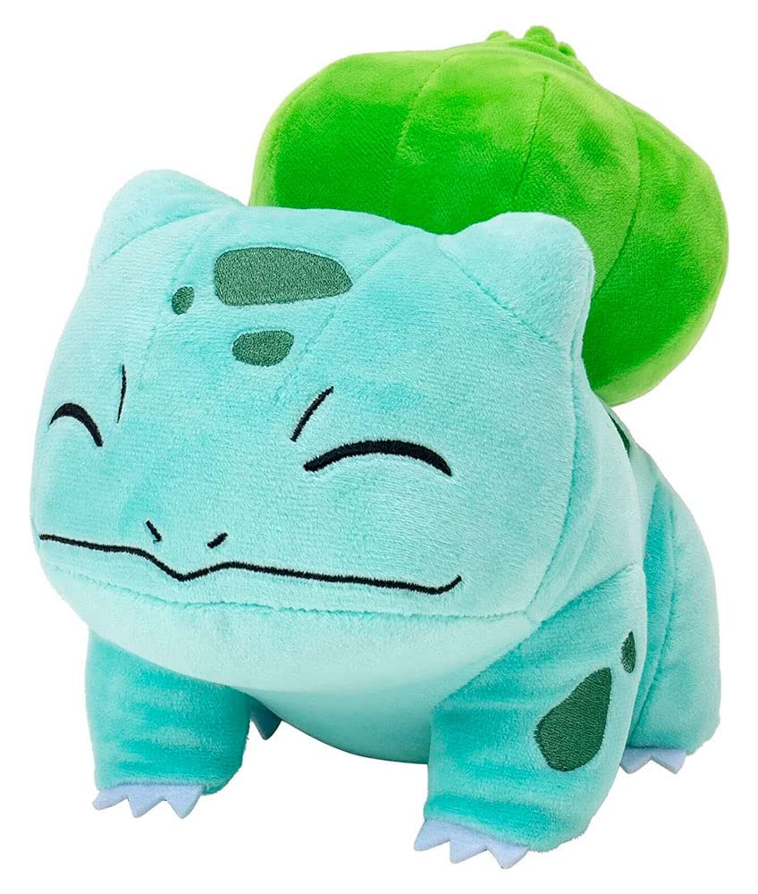 Pokémon pkw2782 Bulbasaur Schlafender Plüsch, 12,7 cm, Premium-Plüsch, Mehrfarbig