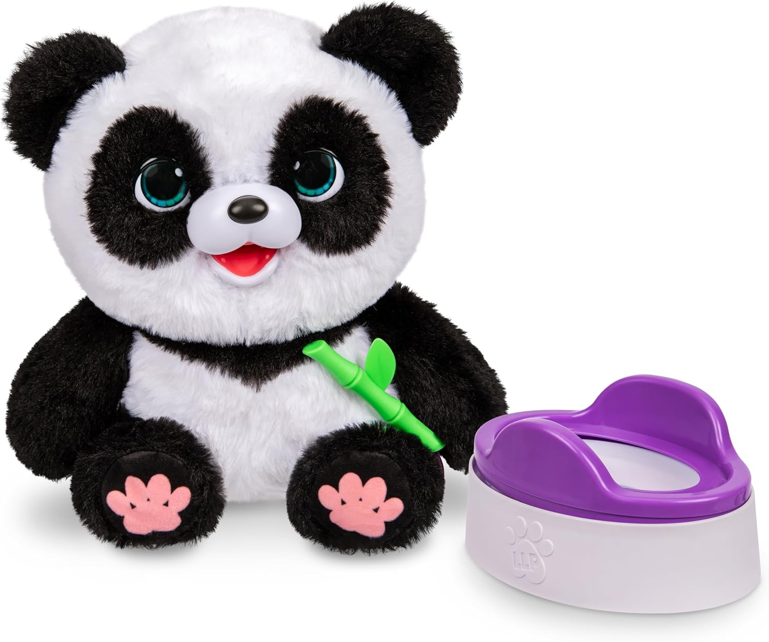 Little Live Pets My Baby Panda - Potty and Bamboo Included in Set - 50+ Sounds - Interactive Toy for Children 4+