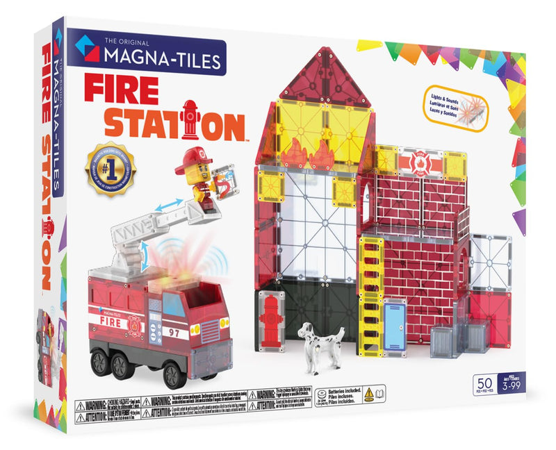 Magna Tiles - Fire Stationa???????? 50 Piece Set (90359)