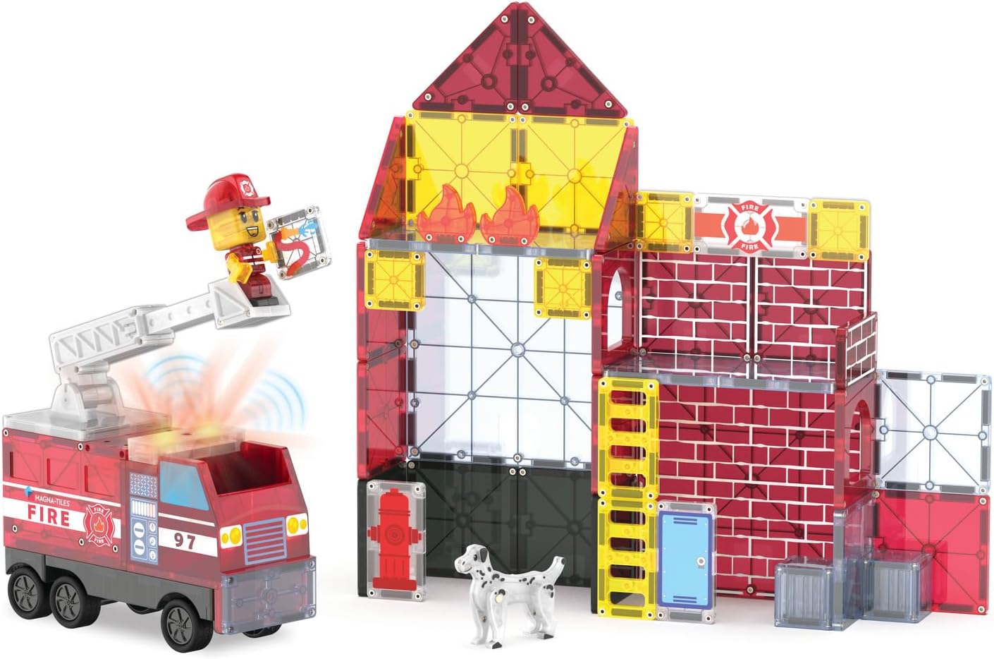 Magna Tiles - Fire Stationa???????? 50 Piece Set (90359)