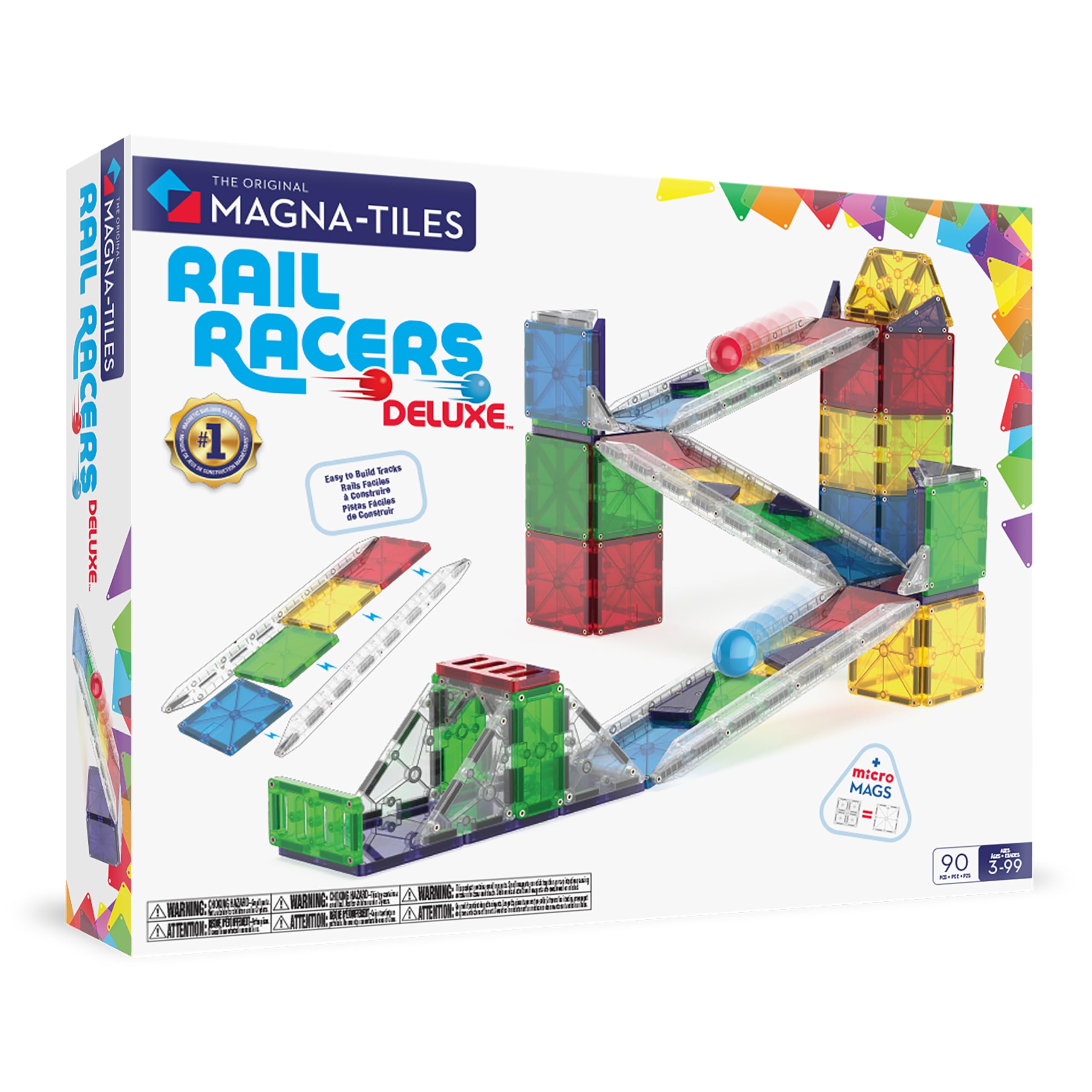 Magna Tiles - Rail Racers Deluxea???????? 90 Piece Set (90361)