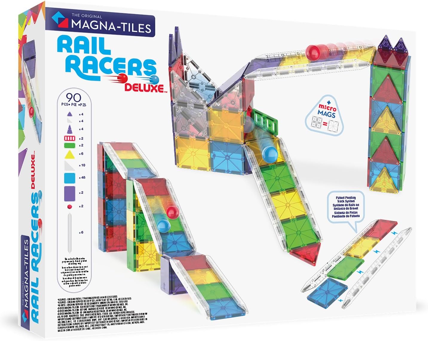 Magna Tiles - Rail Racers Deluxea???????? 90 Piece Set (90361)