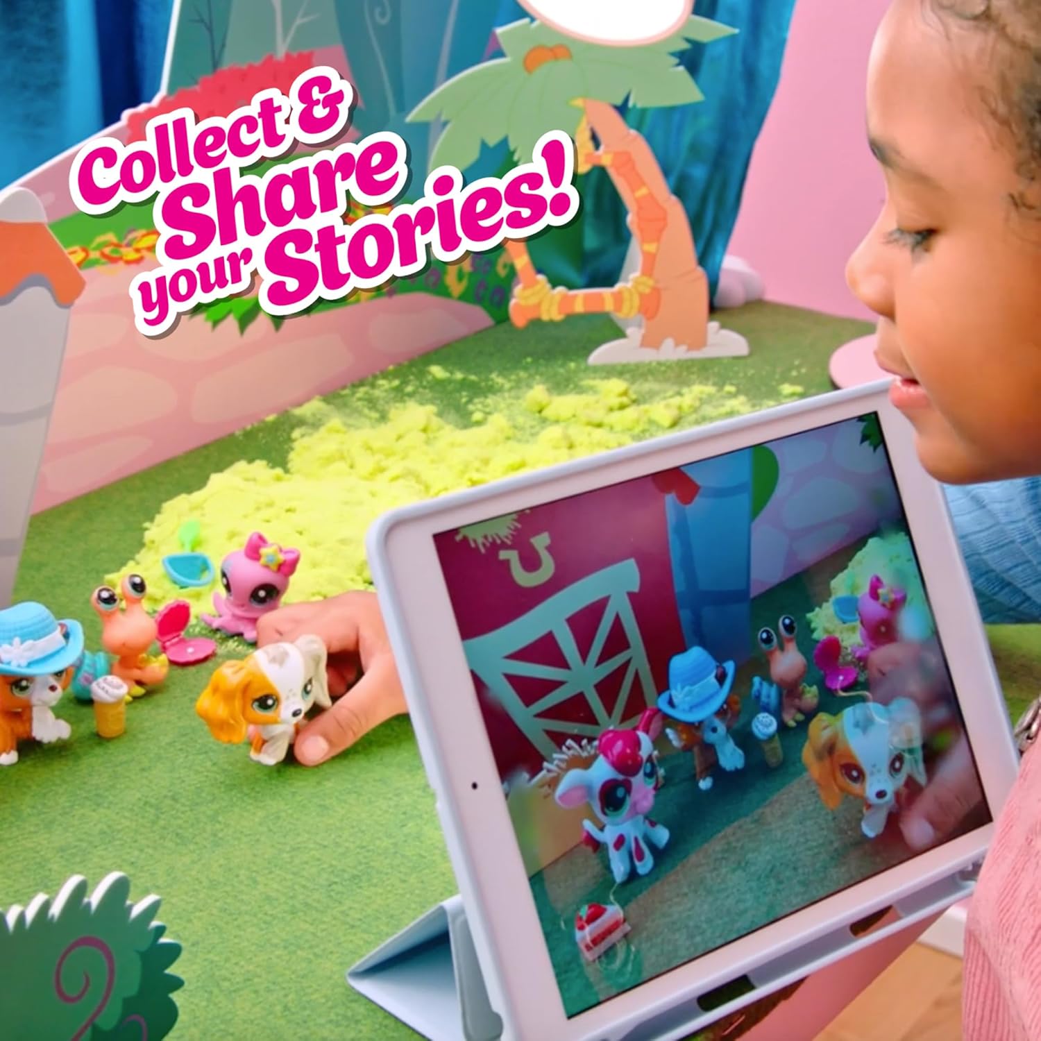 Littlest Pet Shop -Spin & Style Boutique - Series 4 - Gen 7 Authentic LPS Bobble Head Toy Figure, Collectible Toy Animal, Ages 4+