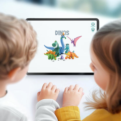 HEY CLAY - 15 Dosen lufttrocknende Knete für Kinder ab 3 Jahren - Kreatives Bastelset (Die Dinosaurier