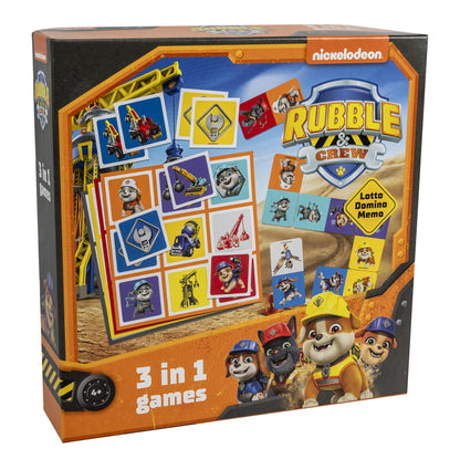 Tactic Rubble & Crew 3 in 1 Lotto, Domino, Memo 15 min Board game Multi-genre
