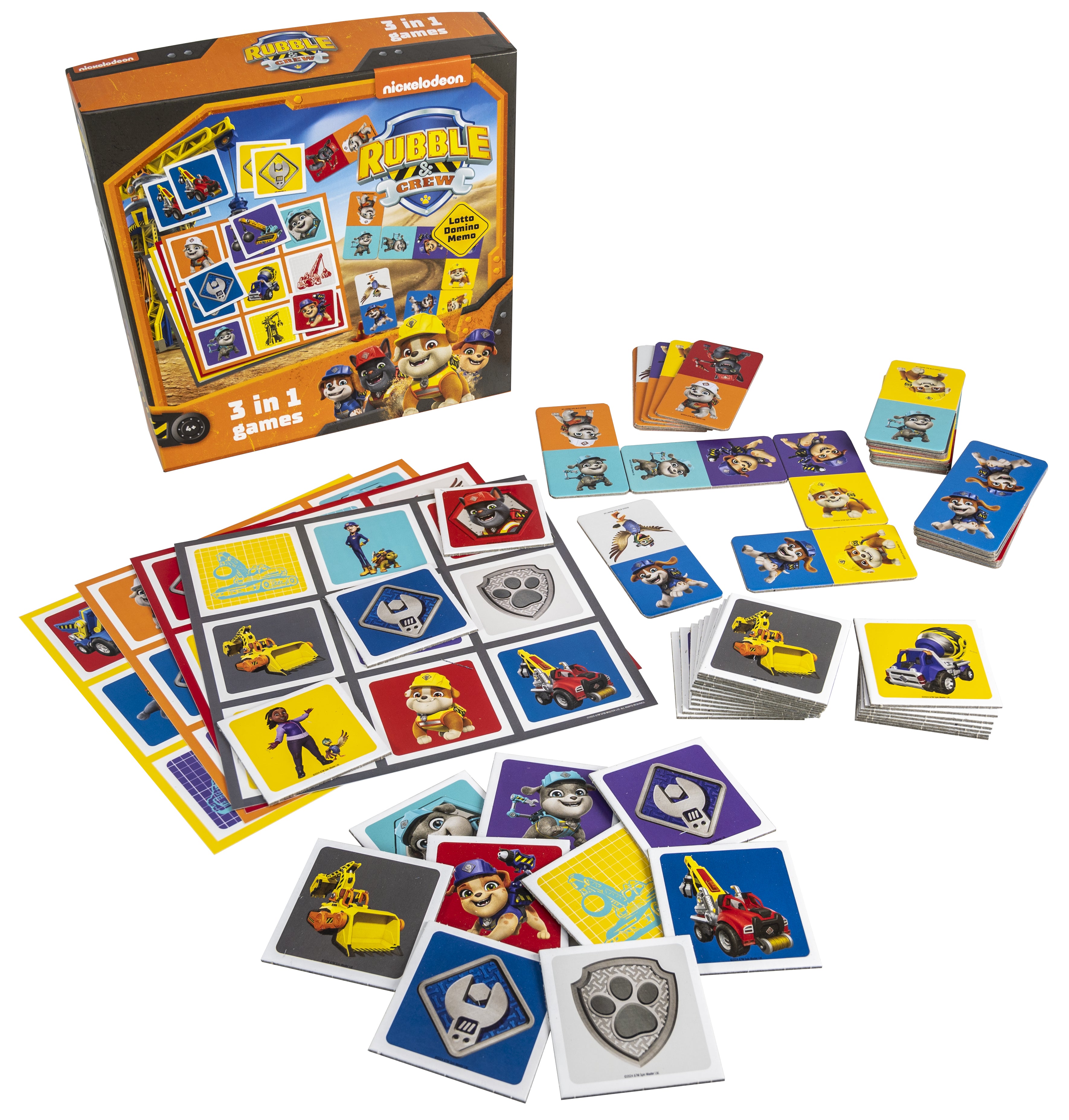 Tactic Rubble & Crew 3 in 1 Lotto, Domino, Memo 15 min Board game Multi-genre