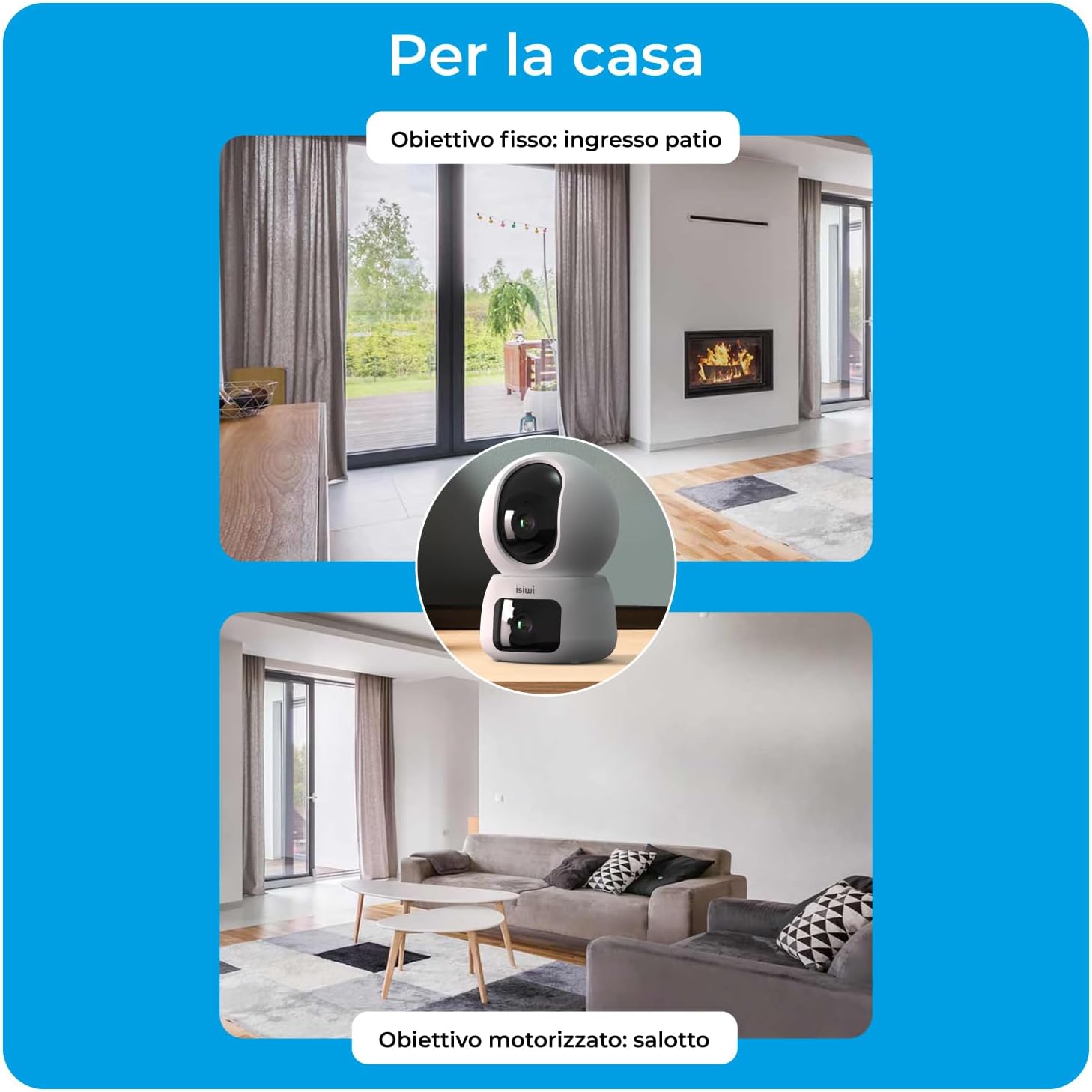 Camera Wi Twin Doppia Ottica 2K