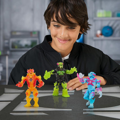 MRBEAST LAB Hyper Fusion Mutators, experimentieren und Fire Panther erschaffen, Mutationsflüssigkeit zufügen; Fingerabdruckscanner drücken und Panther enthüllen, 20+ bewegliche Gelenke