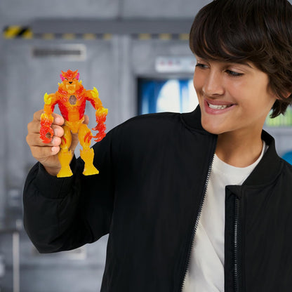 MRBEAST LAB Hyper Fusion Mutators, experimentieren und Fire Panther erschaffen, Mutationsflüssigkeit zufügen; Fingerabdruckscanner drücken und Panther enthüllen, 20+ bewegliche Gelenke
