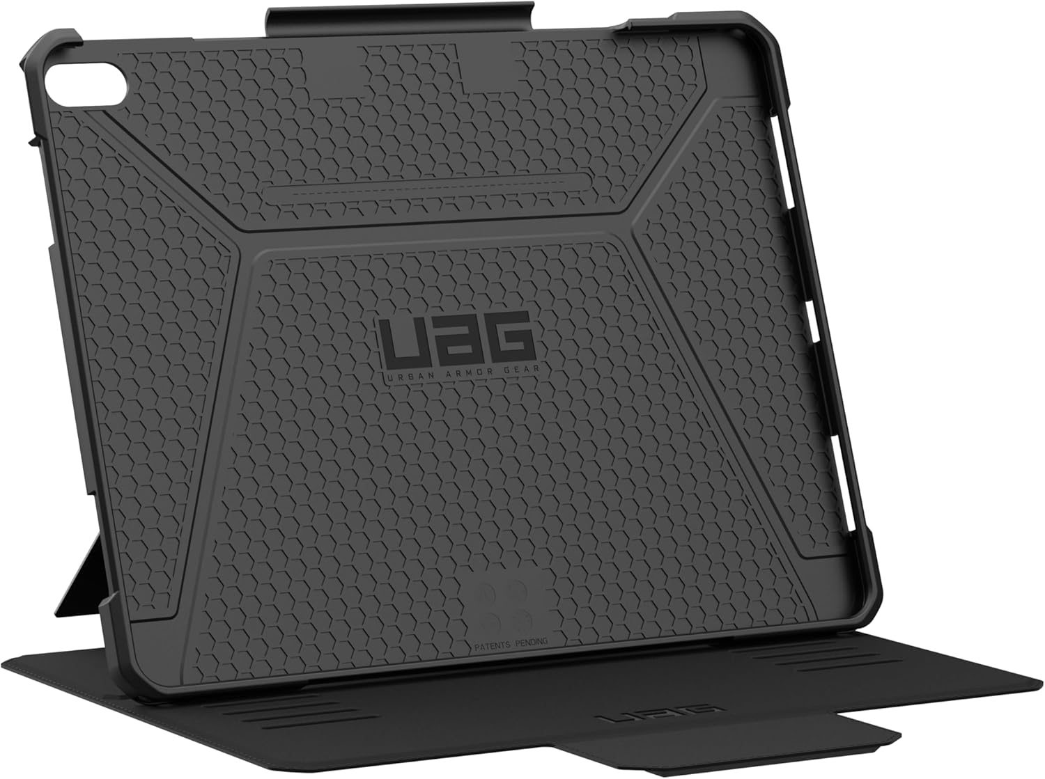 URBAN ARMOR GEAR UAG Designed for iPad Air 13" Case (1st/2nd Gen 2024-2025) M3 A3268 A3269 - Rugged Multi-Angle Viewing Folio Protective Cover w/Pencil Holder & Adjustable Stand, Metropolis SE Black