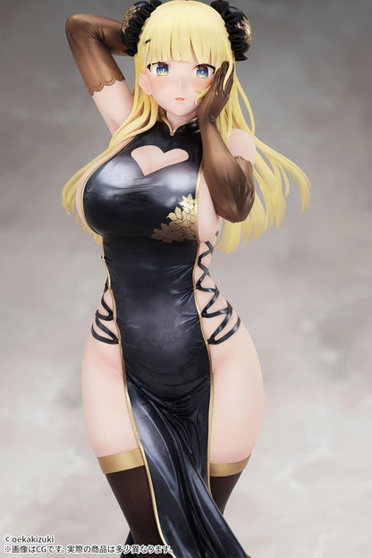 Fots Japan Original Character Figur 1/7 China Girl Black Ver. Illustriert von Oekakizuki, 20 cm