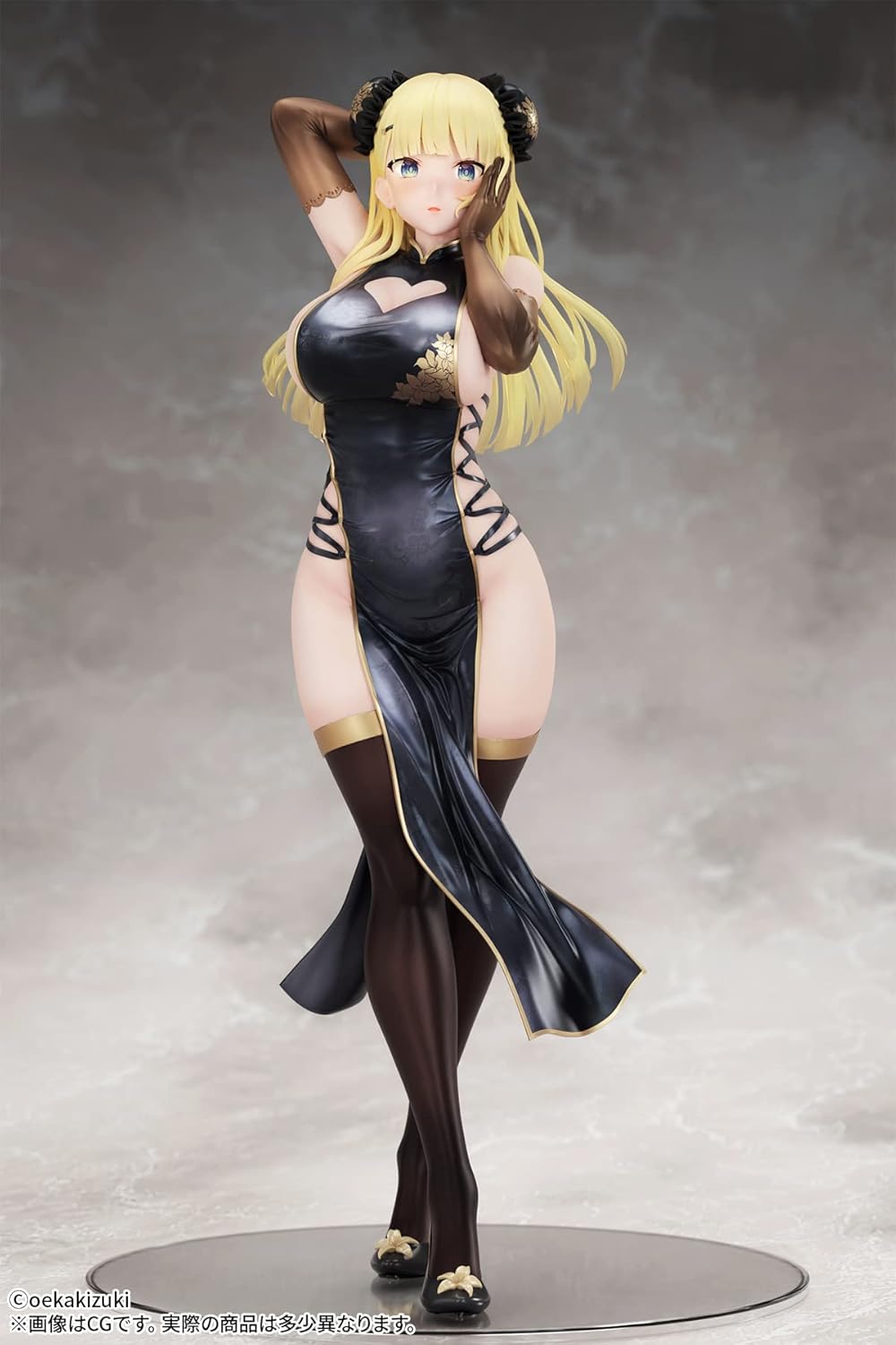 Fots Japan Original Character Figur 1/7 China Girl Black Ver. Illustriert von Oekakizuki, 20 cm