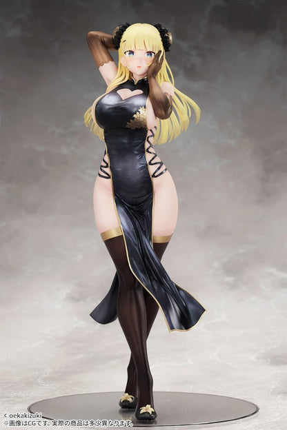 Fots Japan Original Character Figur 1/7 China Girl Black Ver. Illustriert von Oekakizuki, 20 cm