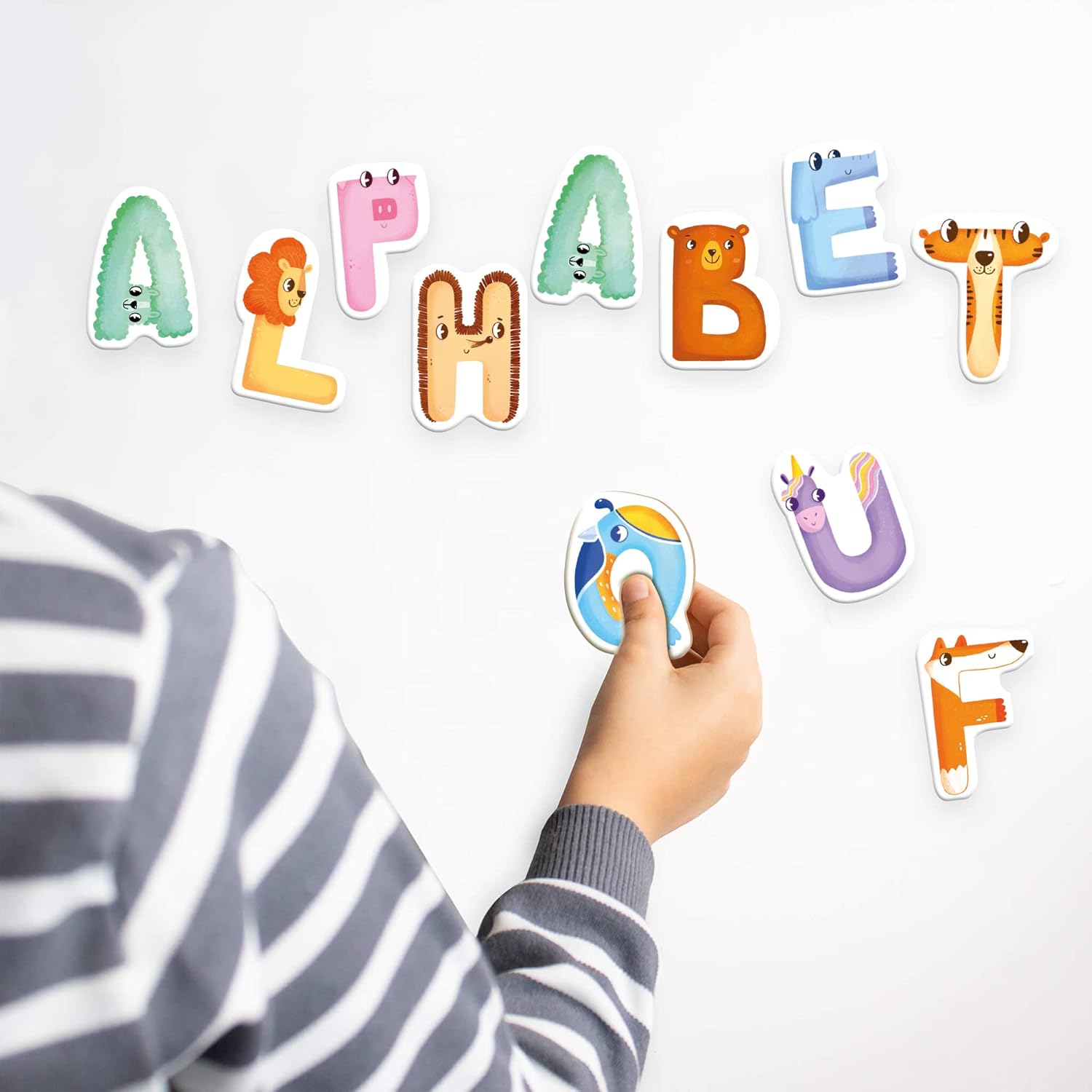 Ready to School! 26 Magnetic English Letters drawn as an Animals for Kids 3 year olds and up Dodo Perfect Educational Detailed Gift for Boys and Girls